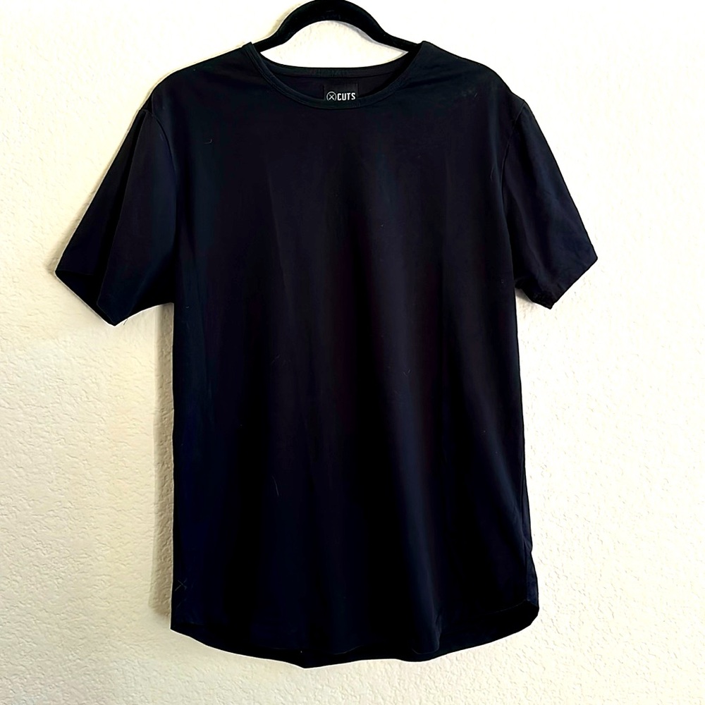 Cuts Clothing Curve-Hem Tee Black Mens XL